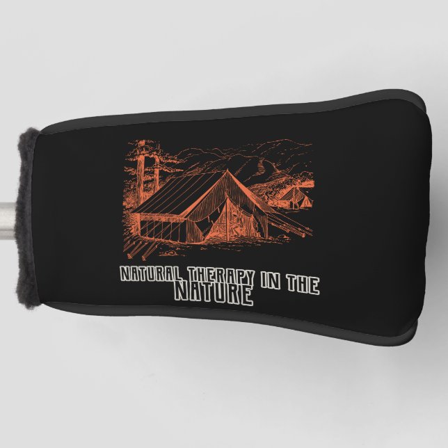 Funda Para Palo De Golf Terapia natural en la naturaleza Cubierta de Putte (Anverso)