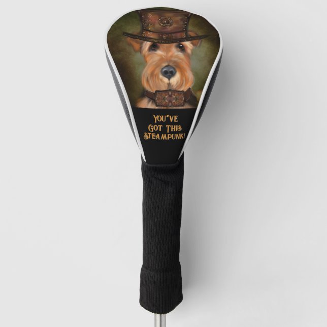 FUNDA PARA PALO DE GOLF TERRIER AIREDALE (Anverso)