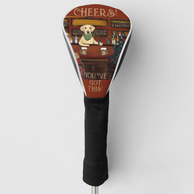 FUNDA PARA PALO DE GOLF TERRIER AIREDALE Y AMIGOS (Anverso)