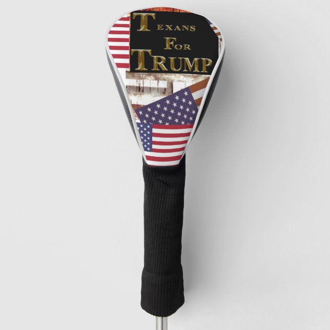 FUNDA PARA PALO DE GOLF TEXANOS PARA TRUMP (Anverso)