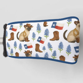 Funda Para Palo De Golf Texas Birthday Themed for Cat Lovers 