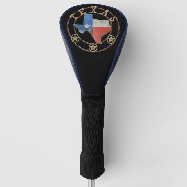 Funda Para Palo De Golf Texas Map Barn Art (Anverso)