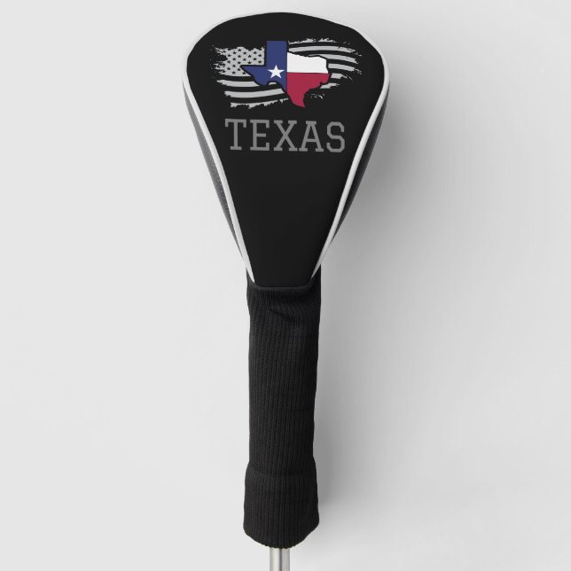 Funda Para Palo De Golf Texas State Map USA Patriotic Texan (Anverso)