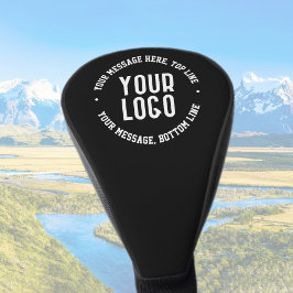 Funda Para Palo De Golf Texto personalizable y logotipo o imagen cargada