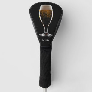 Funda Para Palo De Golf Texto personalizado Vidrio de cerveza