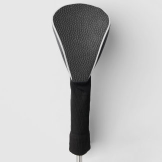 Funda Para Palo De Golf Textura de cuero negro