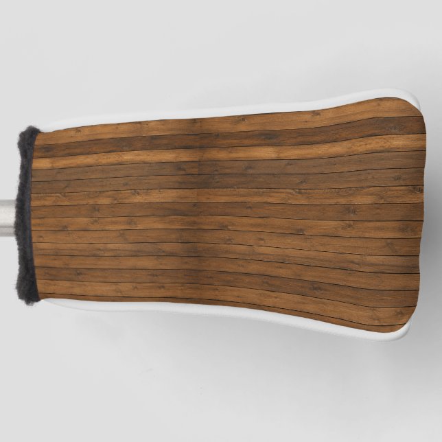 Funda Para Palo De Golf Textura de madera (Anverso)