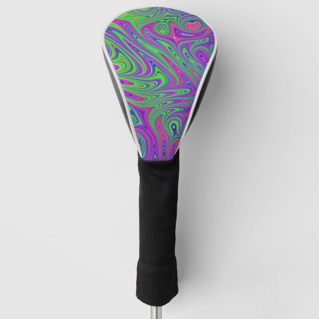 Funda Para Palo De Golf texturas psicodélicas (Anverso)