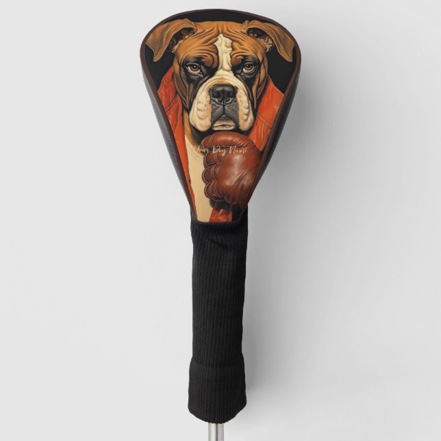 Funda Para Palo De Golf The Boxer Dog 001 - Odessa Leyendecker (Anverso)