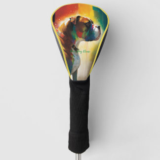Funda Para Palo De Golf The Boxer Dog - Composición 010