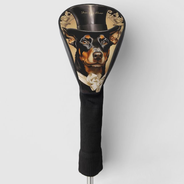 Funda Para Palo De Golf The Doberman Dog 001 - Odessa Leyendecker (Anverso)