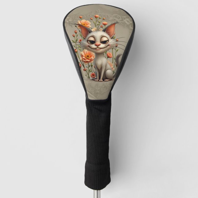 Funda Para Palo De Golf The mischievous cat  (Anverso)
