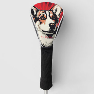 Funda Para Palo De Golf The Welsh Corgi Dog, Red and Black 001 - Ulises Da
