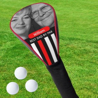 Funda Para Palo De Golf Thin Red Line, Best Dad, Photo, Monogram, Flag