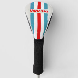 Funda Para Palo De Golf Thunderbird con rayas y nombre