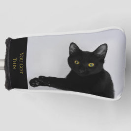 Funda Para Palo De Golf Tienes Esta Foto De Gato Negro