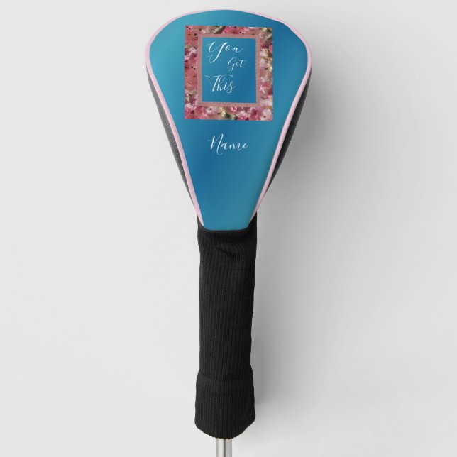 Funda Para Palo De Golf Tienes Inspirador Este Flástico De Primavera Rosa (Anverso)