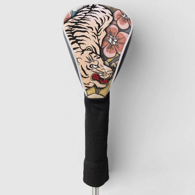 Funda Para Palo De Golf Tigre blanco (Anverso)