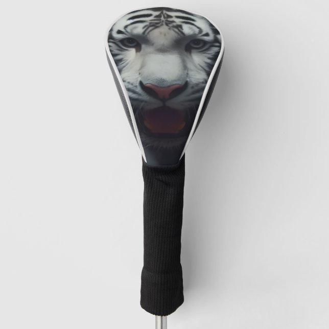 Funda Para Palo De Golf Tigre de bengalí blanco (Anverso)