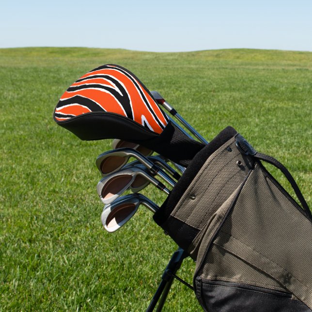 Funda Para Palo De Golf Tigres de tigre patrón negro blanco Naranja (In Situ)
