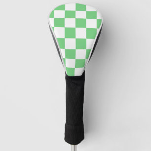 Funda Para Palo De Golf Tile Y2K del tablero de ajedrez verde retro