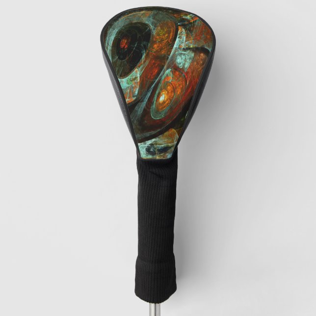 Funda Para Palo De Golf Time Split Abstract Art (Anverso)