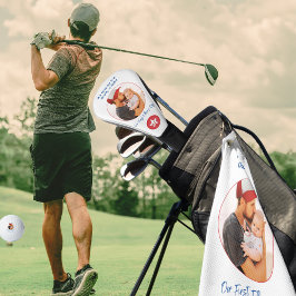 Funda Para Palo De Golf Tipografía Golfer Lover Foto Primer Día de los Pad