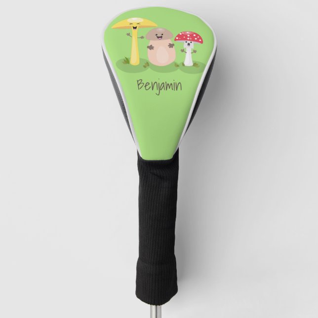 Funda Para Palo De Golf Toadstool de hongos de hongo de kawaii (Anverso)