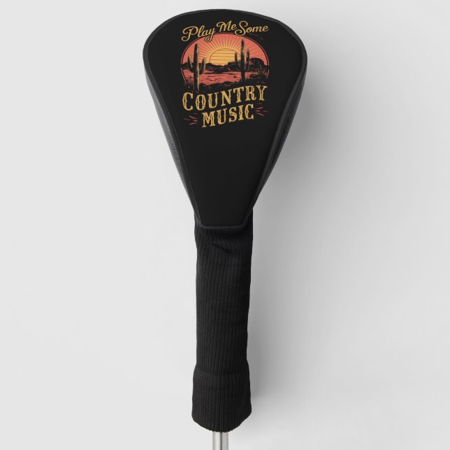 Funda Para Palo De Golf Tócame un poco de música country Western Cowboy Vi (Anverso)
