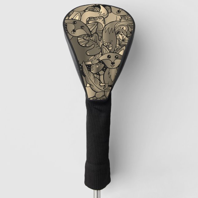 Funda Para Palo De Golf Tono Sepia Astuto (Anverso)