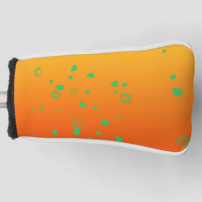 Funda Para Palo De Golf Tonos Naranjas (Anverso)