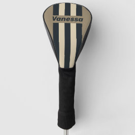 Funda Para Palo De Golf Tormenta Retro Desert Tres Rayas con Nombre