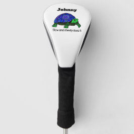 Funda Para Palo De Golf Tortuga determinada, tu nombre