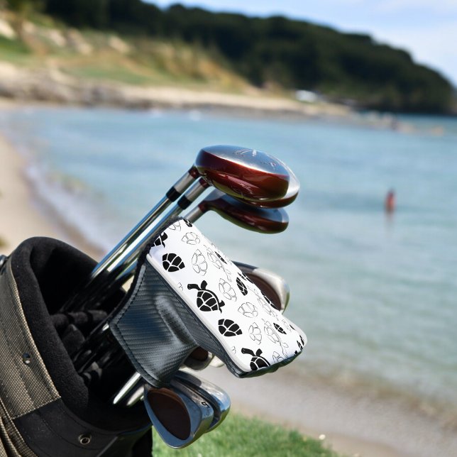Funda Para Palo De Golf Tortuga negra (golf putter cover)