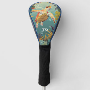 Funda Para Palo De Golf Tortuga Verde Nada En El Océano Pacífico
