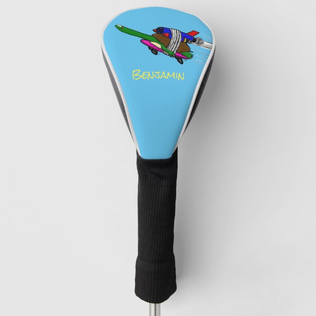 Funda Para Palo De Golf Tortuga voladora (Anverso)