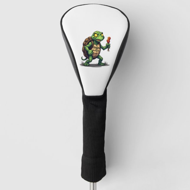 Funda Para Palo De Golf Tortuga zombie (Anverso)