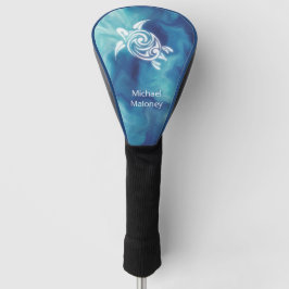 Funda Para Palo De Golf Tortugas blancas en acuarela del océano azul