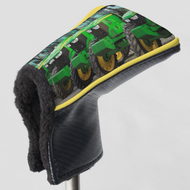 Funda Para Palo De Golf Tractores verdes (Anverso 3/4)