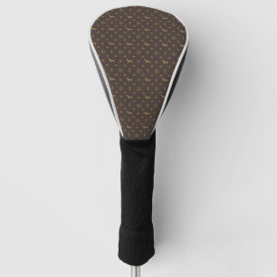 Funda Para Palo De Golf Traje de lujo del perro del Dachshund de Louis