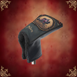 Funda Para Palo De Golf Transporte gótico con Ravens y Rosas.