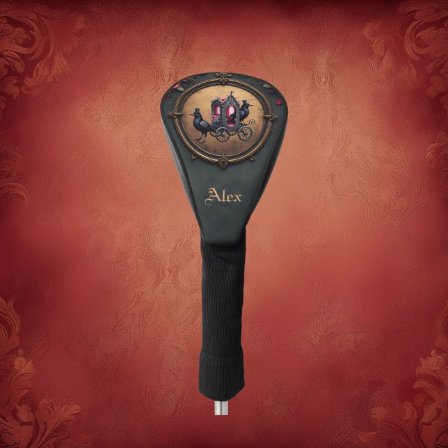 Funda Para Palo De Golf Transporte gótico con Ravens y Rosas. (Subido por el creador)