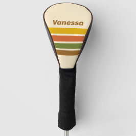 Funda Para Palo De Golf Trébol al amanecer a través de rayas con nombre