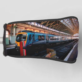 Funda Para Palo De Golf Tren azul claro , con amarillo