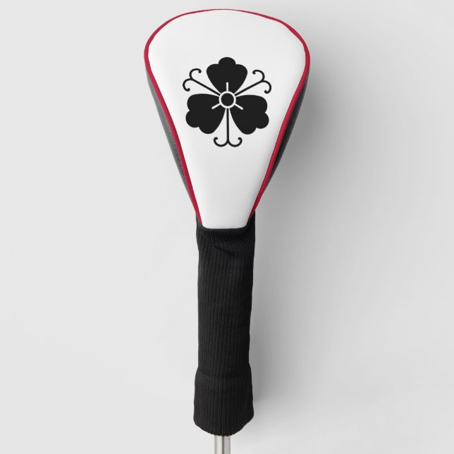 Funda Para Palo De Golf Tres flores de glicina con enredaderas (Anverso)