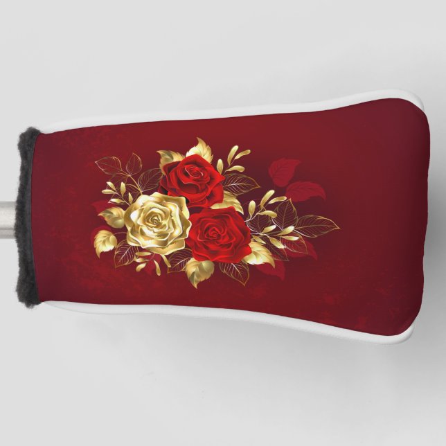 Funda Para Palo De Golf Tres Rosas Joyas (Anverso)