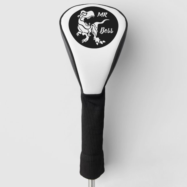 Funda Para Palo De Golf Trex blanco el jefe Dino (Anverso)