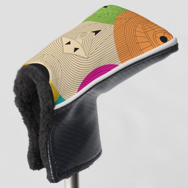 Funda Para Palo De Golf triángulo antiguo azteca (Anverso 3/4)