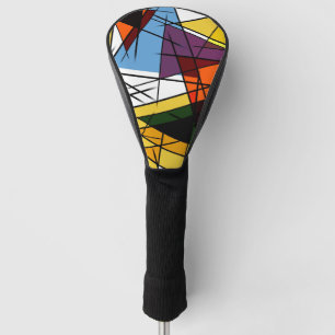 Funda Para Palo De Golf Triángulo moderno geométrico colorido