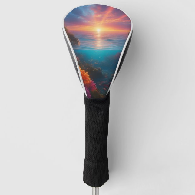 Funda Para Palo De Golf Tropical subacuático 1 (Anverso)
